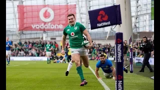 Stockdale scores 70 metre try after great intercept! | NatWest 6 Nations