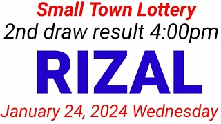 STL - RIZAL January 24, 2024 2ND DRAW RESULT