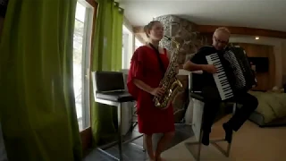 And I Love Her - The Beatles - Sax and Accordion Cover