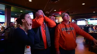 Syracuse Fans at Binghamton Tully's react to win over Michigan State