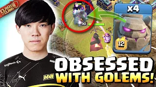 Why is Klaus suddenly OBSESSED with GOLEM attacks?! Clash of Clans