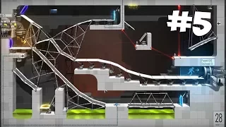 УРОВЕНЬ ЗАДОМ НАПЕРЕД ► Bridge Constructor Portal ► Прохождение на русском Часть #5