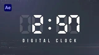 DIGITAL CLOCK / TIMER ANIMATION in After Effects | Easy Timing with Expressions