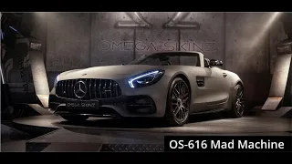 Omega Skinz OS-616 Mad Machine wrapped on Mercedes AMG GT