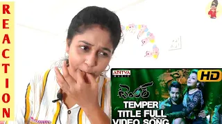 Temper Title song Reaction || Jr  NTR || Kajal Agarwal || Full video Song "TEMPER"