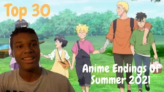 Top 30 Anime Endings of Summer 2021 Reaction!!