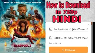 How to Download Dead pool 2 In Hindi 720P Dual Audio