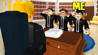 I Joined The Secret Service.. Criminals Kidnapped The President! (Roblox Bloxburg)