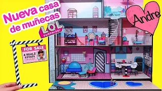 Casita de muñecas LOL Surprise con piscina | Jugando muñecas y juguetes con Andre