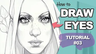 How to DRAW EYES for BEGINNERS! (Face Drawing Tutorial #3)