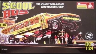 How to Build the S’cool Bus by Tom Daniel 1:24 Scale Monogram Kit #85-4080 Review
