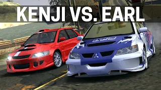 NFS Most Wanted - KENJI vs. EARL Full Race