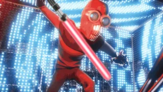 Screenslaver Vs Elastigirl but with Lightsaber SFX