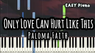 Paloma Faith - Only Love Can Hurt Like This (Easy Piano, Piano Tutorial) Sheet