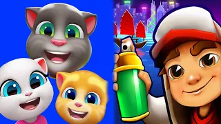 TALKING TOM HERO DASH ASIA 2021 vs. SUBWAY SURFERS 2021 JOURNEY TO THE EAST