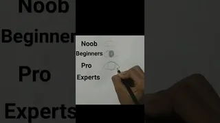 eye draw ( Noob vs beginners vs pro vs experts) #short