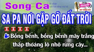 Sa Pa Nơi Gặp Gỡ Đất Trời Karaoke Song Ca Duy Thắng  Không bè