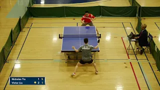 2019 Pan Am Team Trials - Day 2 - Table 1 - Mens Singles - Nick Tio v Victor Liu (Highlights)