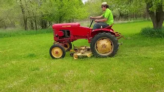 Massey Harris Pony mowing for the first time