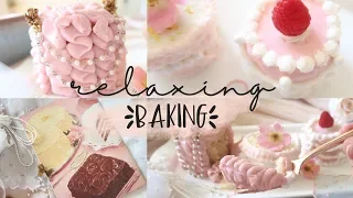 Marie Antoinette inspired cakes 1950's recipe//relaxing baking