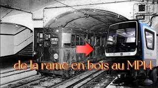 évolution des rames du métro de Paris