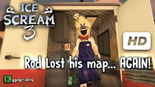 ICE SCREAM 3 Full CUTSCENES | ROD lost his MAP AGAIN! | High Definition