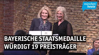 Auszeichnung für soziales Engagement - Bayerische Staatsmedaille würdigt 19 Preisträger