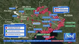 Massive 40-mile long Russian convoy advances on Kyiv | NewsNation Special Report