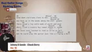 🥁 Johnny B Goode - Chuck Berry Drums Backing Track with chords and lyrics