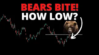 BEARS BITE! HOW LOW for the S&P500? (SPY QQQ DIA IWM ARKK BTC)