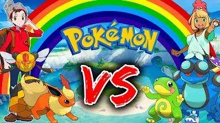 WE CAUGHT ALL COLORS OF THE RAINBOW TO MAKE TEAMS.. THEN WE FIGHT! - POKEMON SWORD AND SHIELD