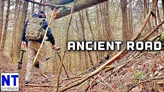 Exploring one of the ancient abandoned NH roads with a metal detector