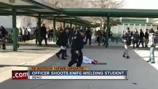 Teen shot by officer at Reno high school allegedly had knife