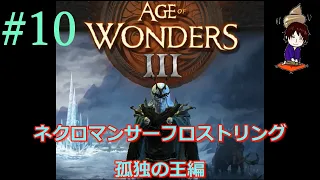 #10【AoW3】Age of Wonders 3実況プレイ　ネクロマンサーフロストリング 孤独の王編 その１０