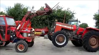 MF 188 WITH QUICKE LOADER WORKING HARD & WALKROUND VIDEO