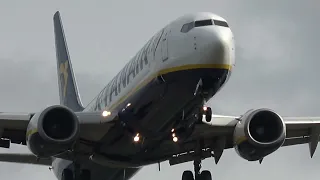 Ryanair Boeing 737 8AS  Landing on EPRZ Rzeszów-Jasionka Airport