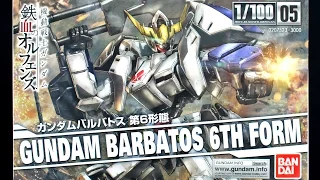 592 - 1/100 Gundam Barbatos 6th Form UNBOXING