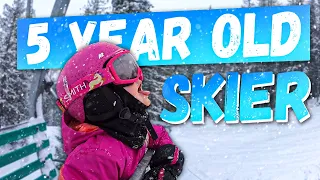 5 Years Old | Cute Father/daughter Skiing