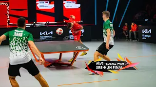 Serbia vs Hungary - Men's Doubles, Highlights - Teqball World Championships 2022 Nuremberg