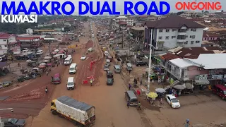 22nd September 2023: Maakro Express Dual Road Construction Project Ongoing in Kumasi Ghana.