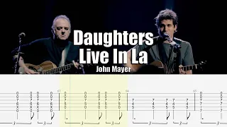 Daughters Live In La | John Mayer | Guitar Tab & Playalong