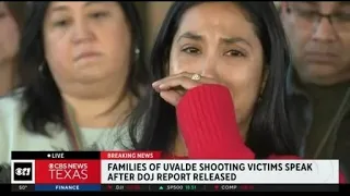 Families of Robb Elementary School shooting respond to DOJ report
