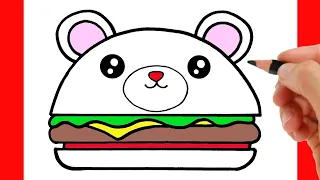 COMMENT DESSINER UN HAMBURGER FACILEMENT