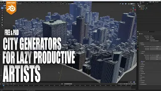 How productive Artists Make busy Metro Cities in blender