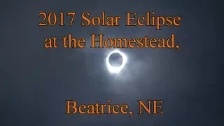 Eclipse at the Homestead, Beatrice NE 2017