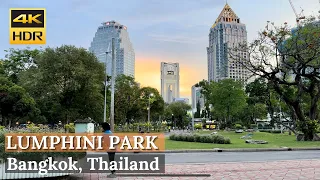 [BANGKOK] Lumphini Park "The First Public Park In Bangkok"  | Thailand [4K HDR Walk Around]