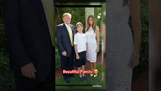 Donald, Melania & Barron Trump. Beautiful Family! #shorts #donaldtrump #melaniatrump #barrontrump