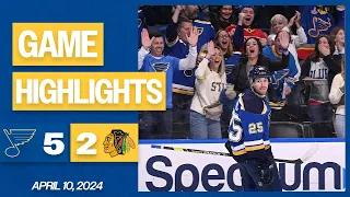 Game Highlights: Blues 5, Blackhawks 2