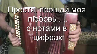 Прости, прощай моя любовь, я ухожу... с нотами в цифрах