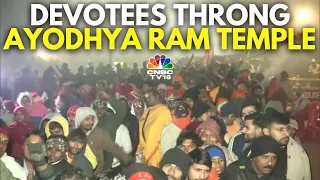 Crowd Of Devotees Seeking Darshan Of Ram Lalla Surges On Day 2 | Ayodhya Ram Mandir | N18V